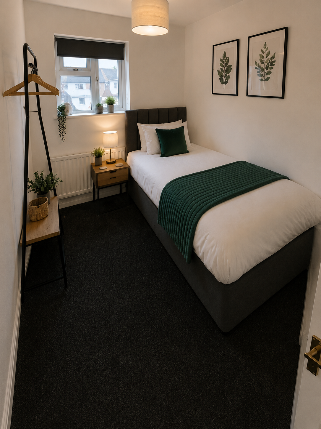 Bedroom 2 set up with twin beds